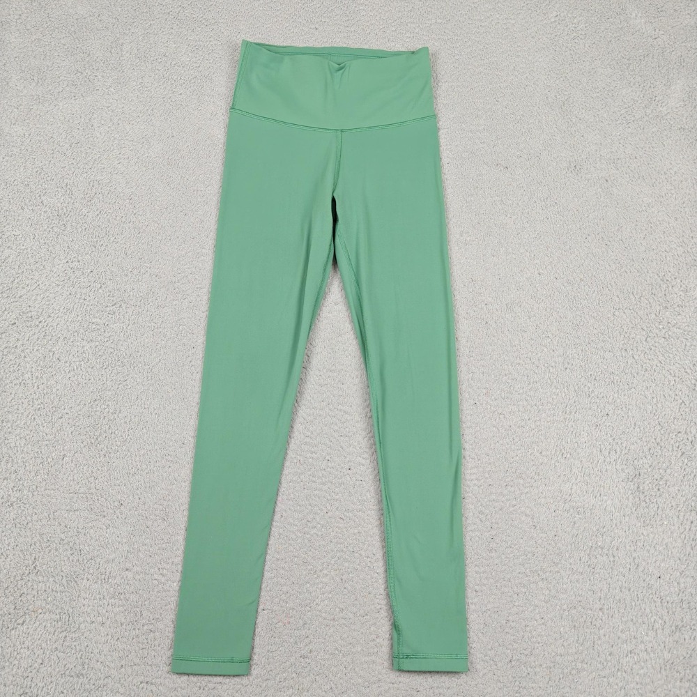 TNA TnAction Leggings Womens Small Green‎ High Rise Ankle Yoga Pants Athletic